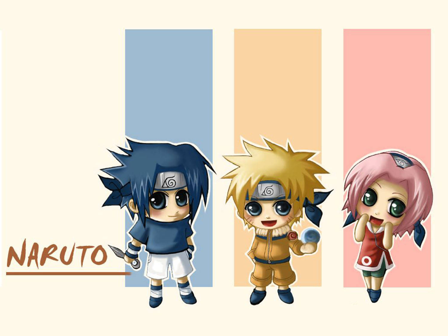 Söpö Naruto-raitakuvio Taustakuvat