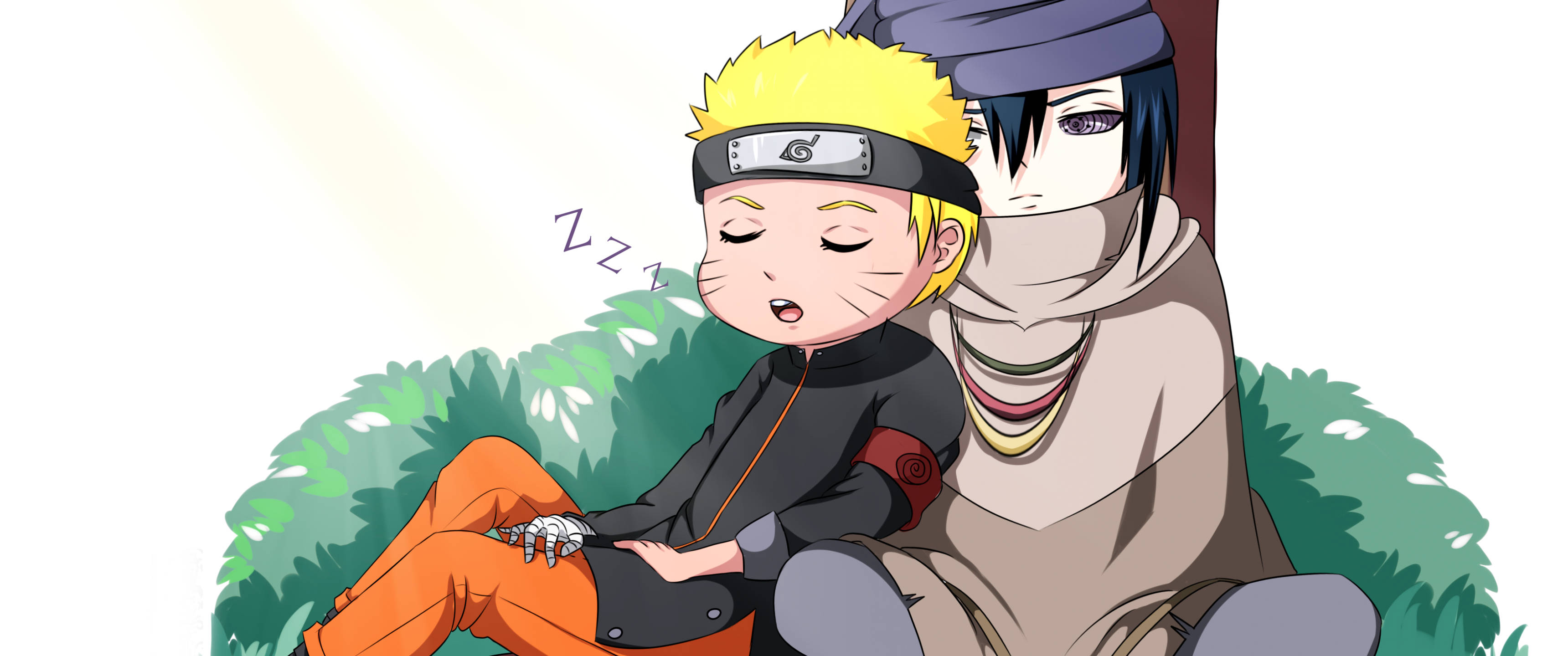 Söpö nukkuva Naruto Sasunken kanssa Taustakuvat