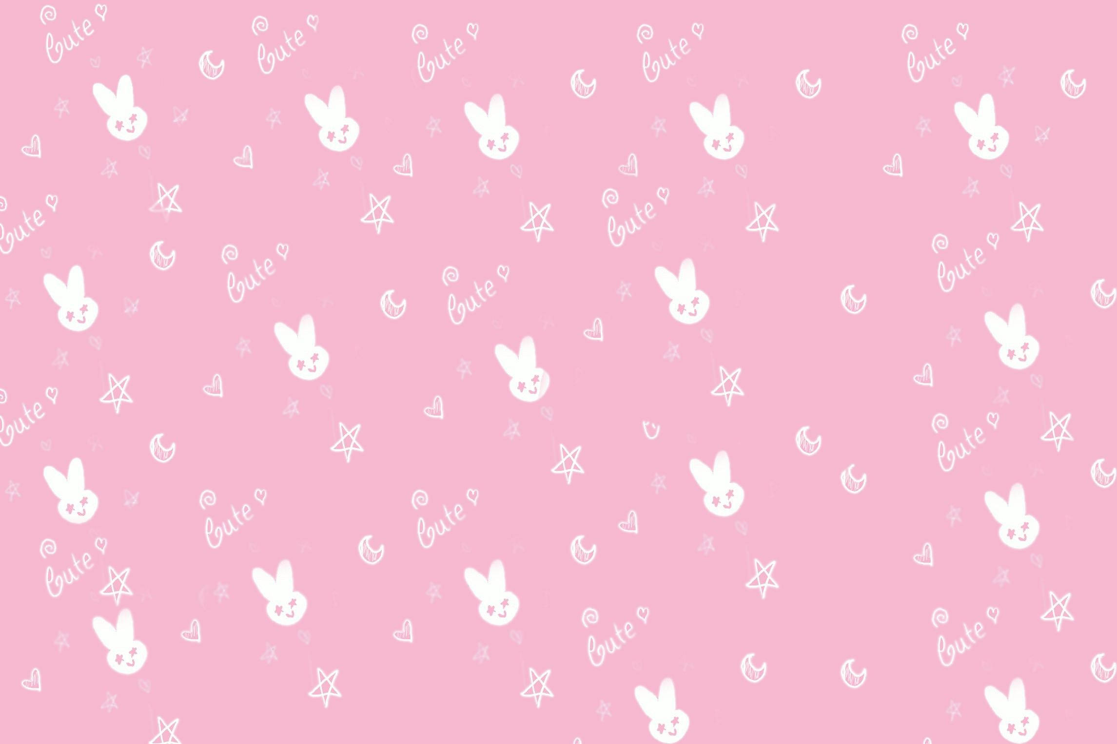 Söpö pinkki doodle Taustakuvat
