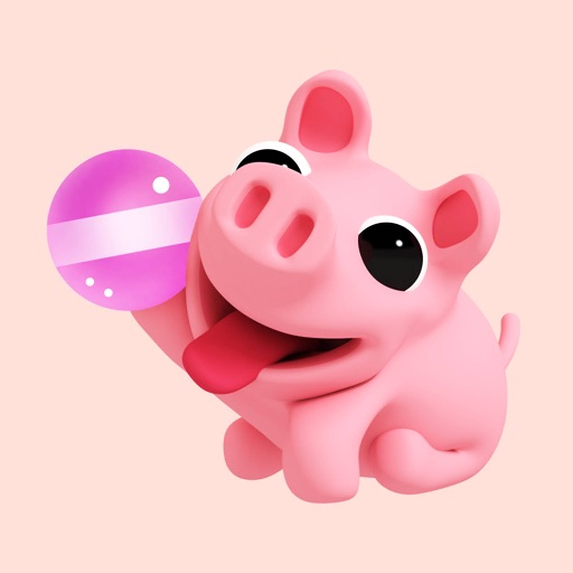 Söpö Possu Rosa Taustakuvat