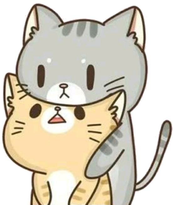 Söpö raidallinen kawaii-kissa Taustakuvat