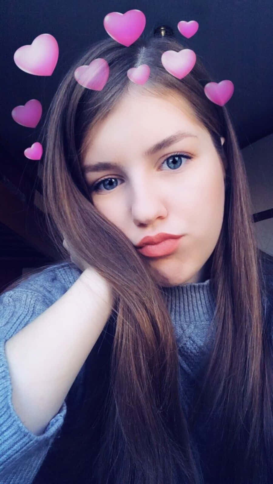Söpö tyttö Snapchat-kuva Taustakuvat