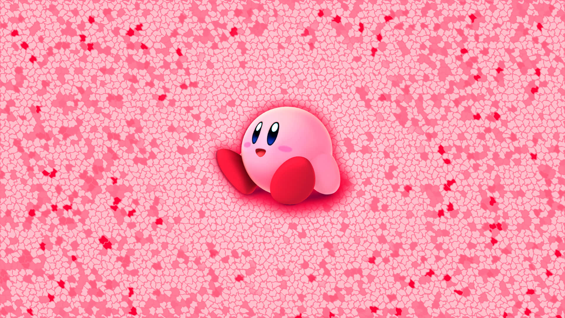 Söpö, vaaleanpunainen Kirby halaamassa sydäntyynyä Taustakuvat