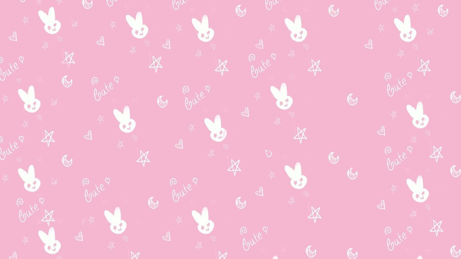 Söpö vaaleanpunainen kawaii-taustakuva Taustakuvat