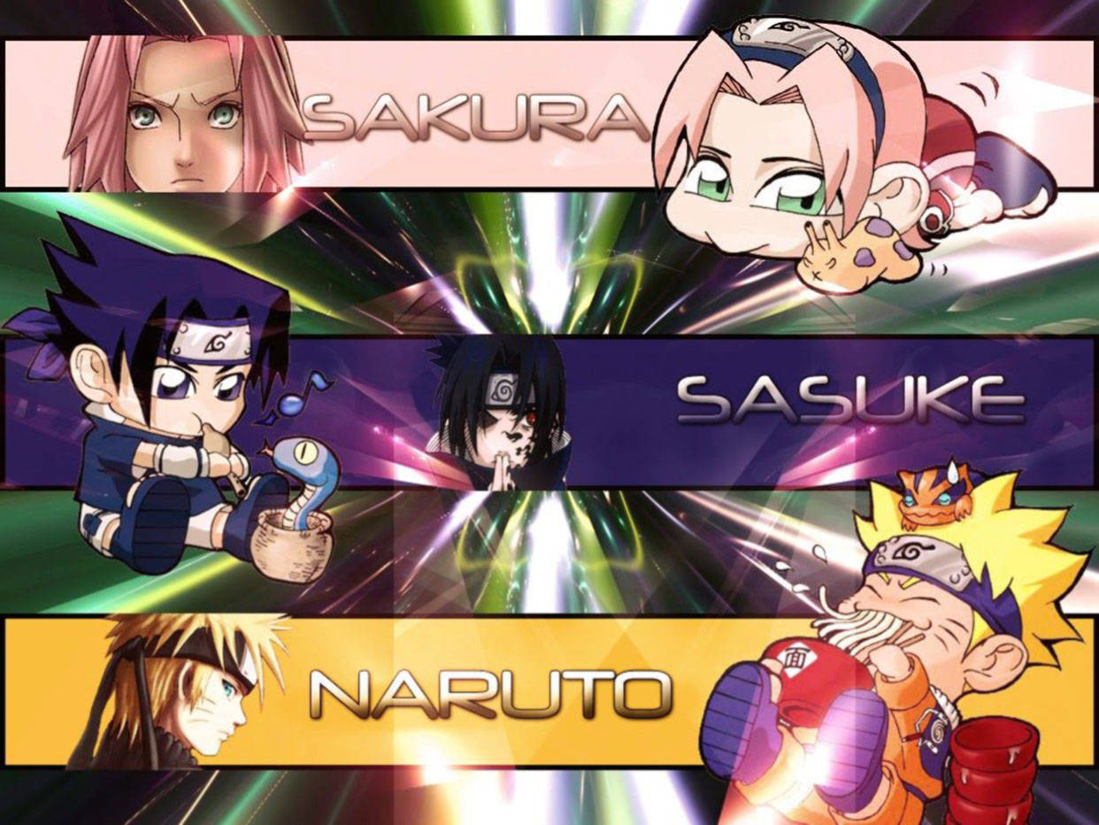 Söpöä Naruto-aiheista taidetta Taustakuvat