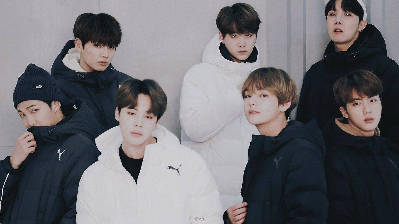 Söpöt BTS paksuissa takeissa Taustakuvat