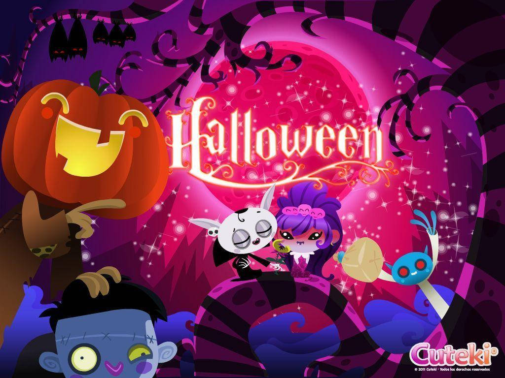 Söpöt Halloween-hirviöt Taustakuvat