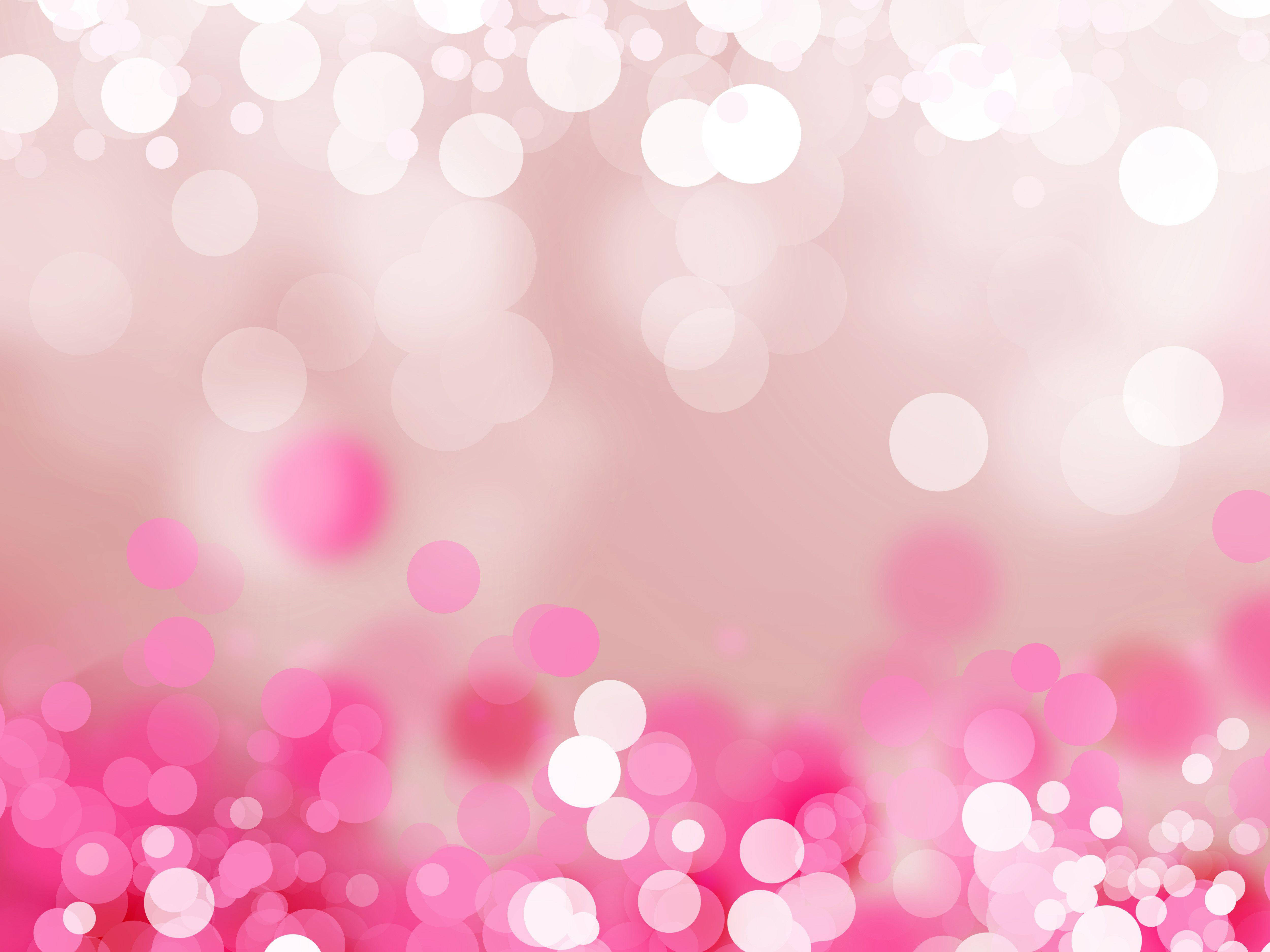 Söpöt vaaleanpunaiset bokeh-ympyrät Taustakuvat