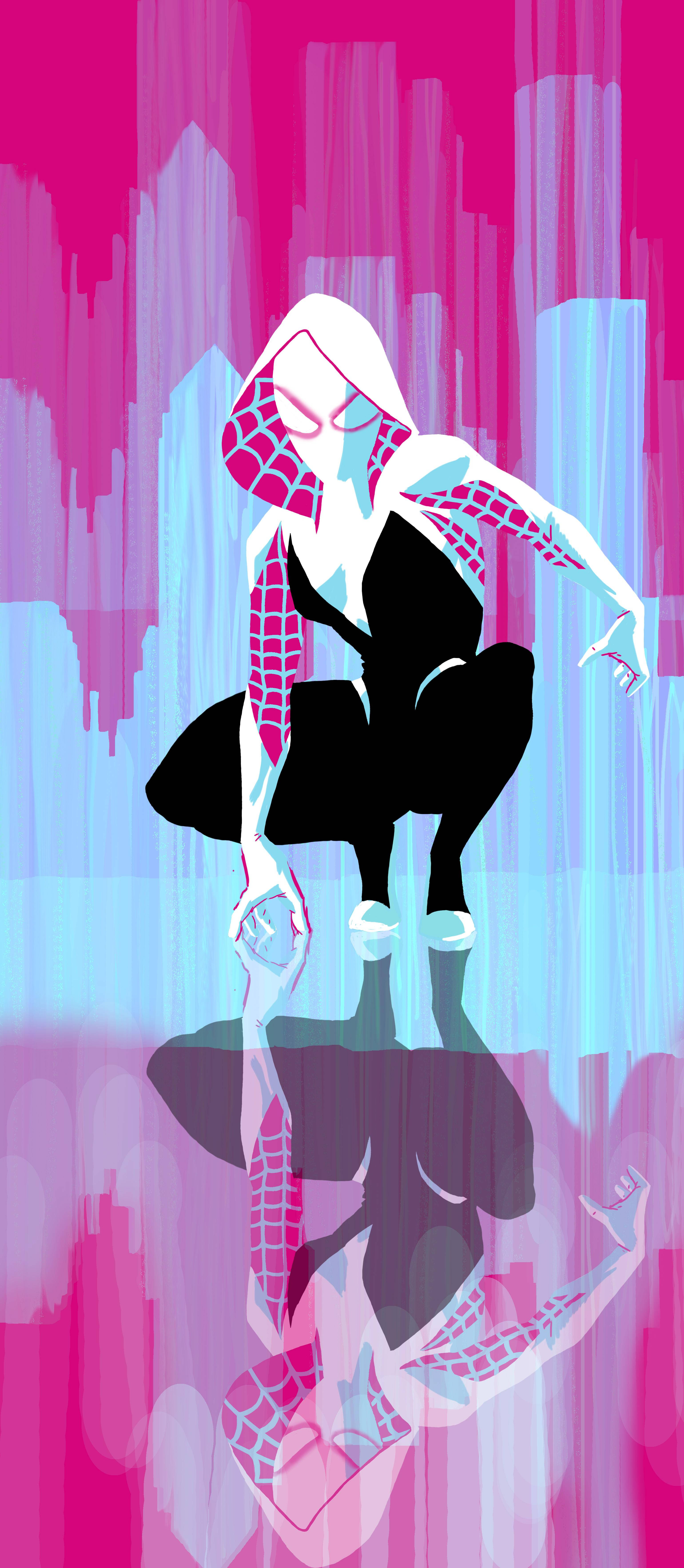 Spider Gwen Heijastus Taustakuvat