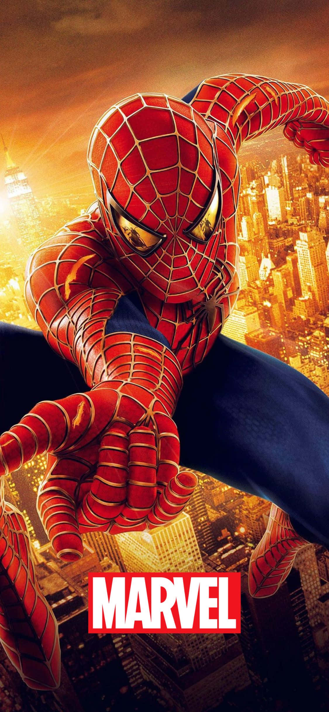 Spider-Man 2 -juliste iPhone XS Marvel-tausta Taustakuvat
