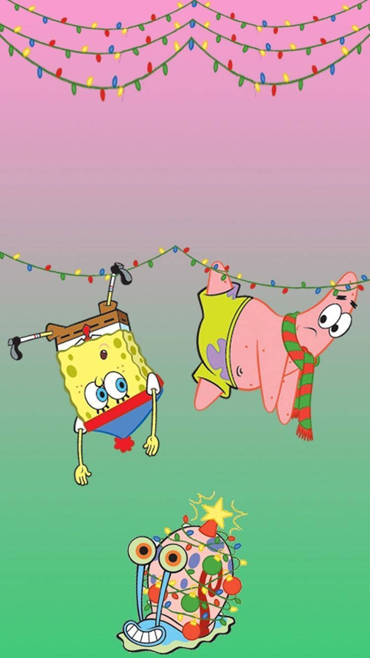 SpongeBob ja Patrick jouluna Taustakuvat