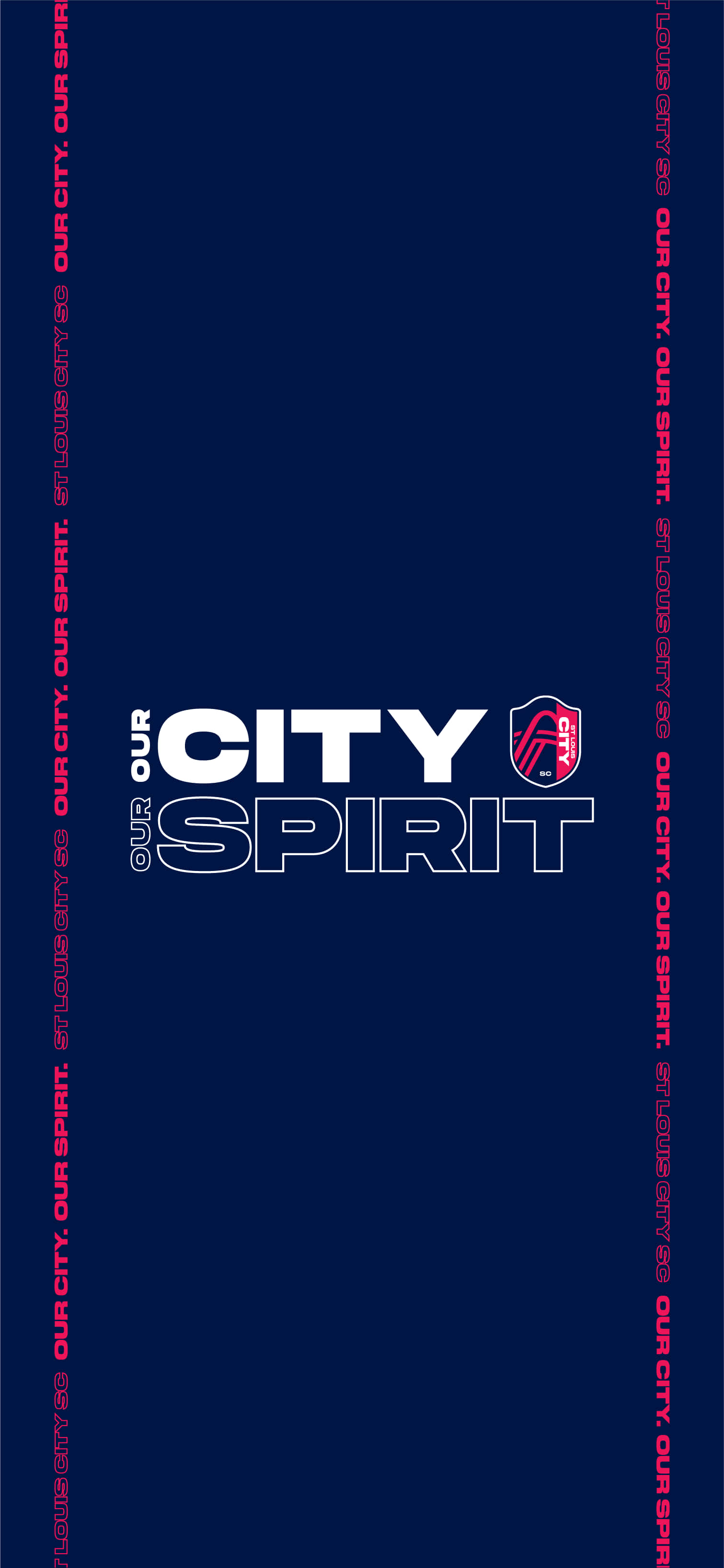 St. Louis City SC Our City Our Spirit Tumman Sininen Taustakuvat