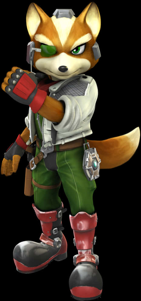 Star Fox -hahmon asento Taustakuvat