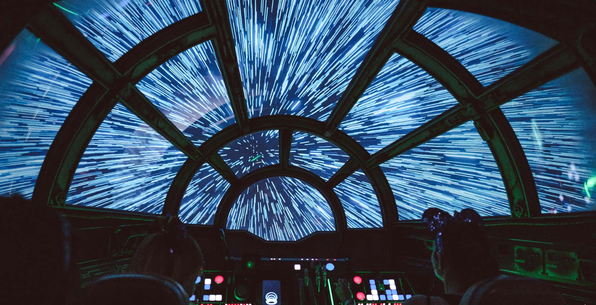 Star Wars Zoom -tausta Millennium Falcon matkalla avaruudessa Taustakuvat