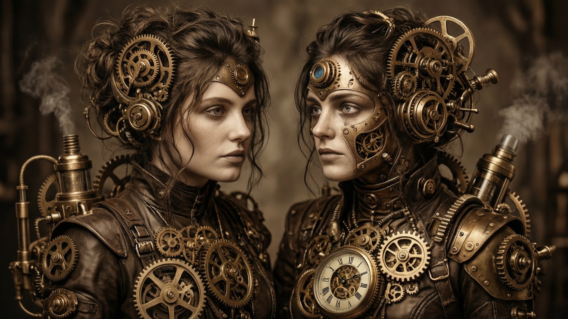 Steampunk-kaksoset Taustakuvat