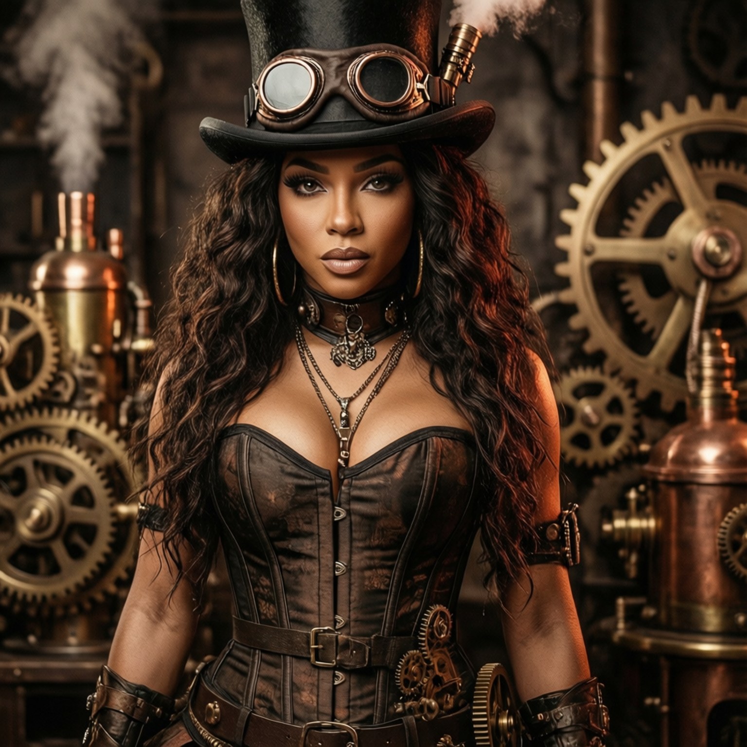 Steampunk-keksijä Doja Taustakuvat