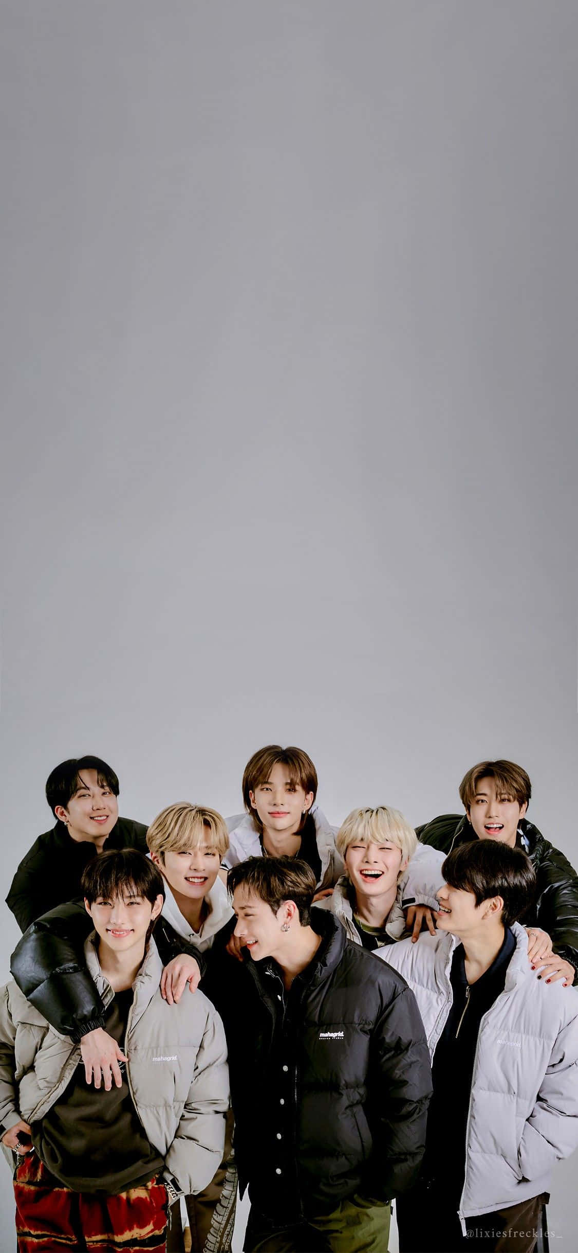 Stray Kids OT8 Hämmästyttävä Ulkonäkö Taustakuvat