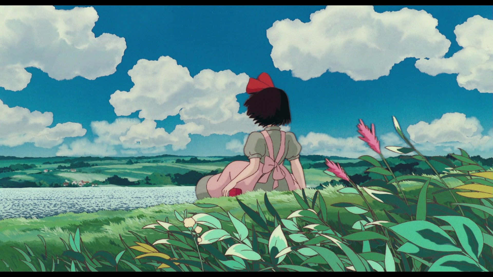 Studio Ghibli -esteettinen työpöytä Kiki Taustakuvat