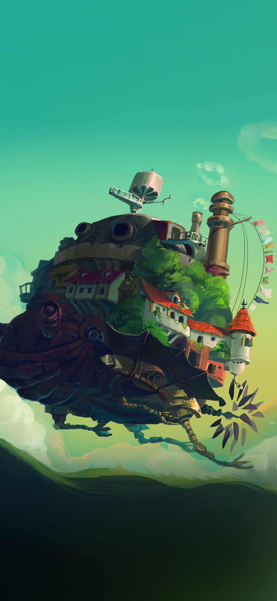 Studio Ghibli iPhone Liikkuva linna Howl Taustakuvat