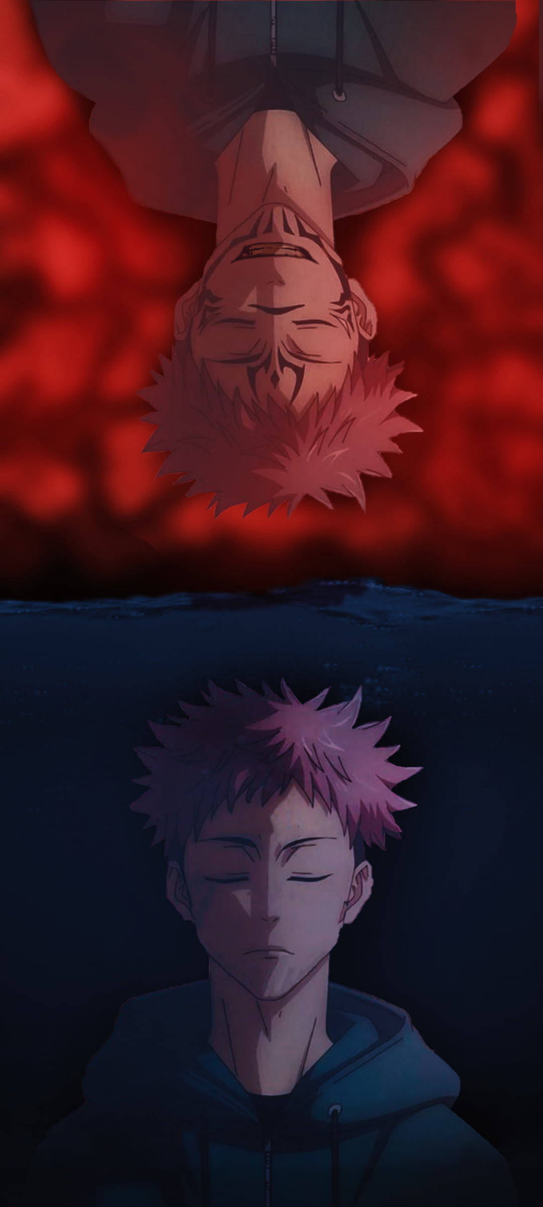Sukuna Ja Yuji Jujutsu Kaisen iPhone Taustakuvat