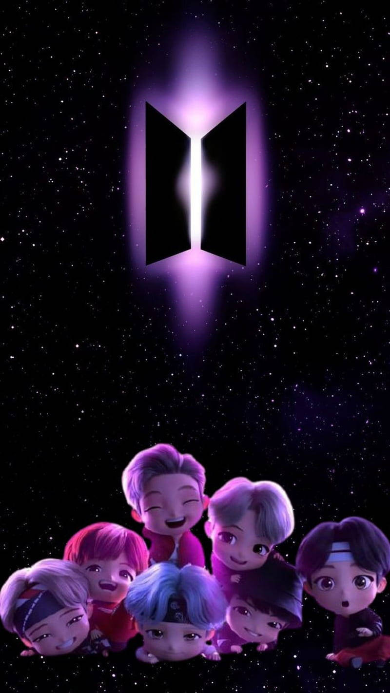 Suloinen BTS-piirros TinyTan avaruus