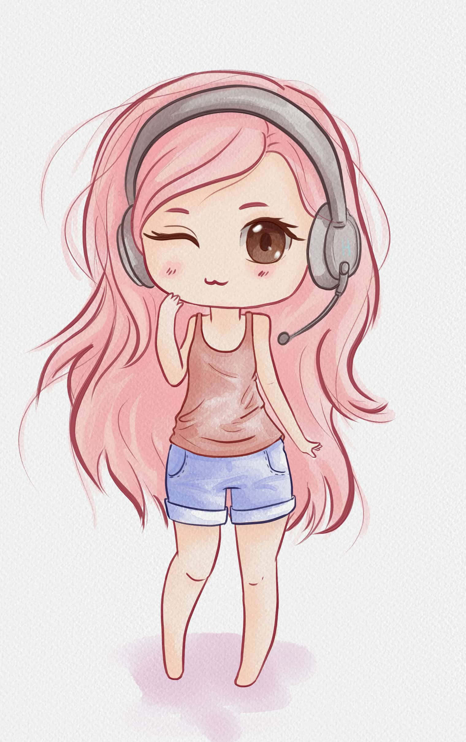 Suloinen chibi-hahmo Taustakuvat