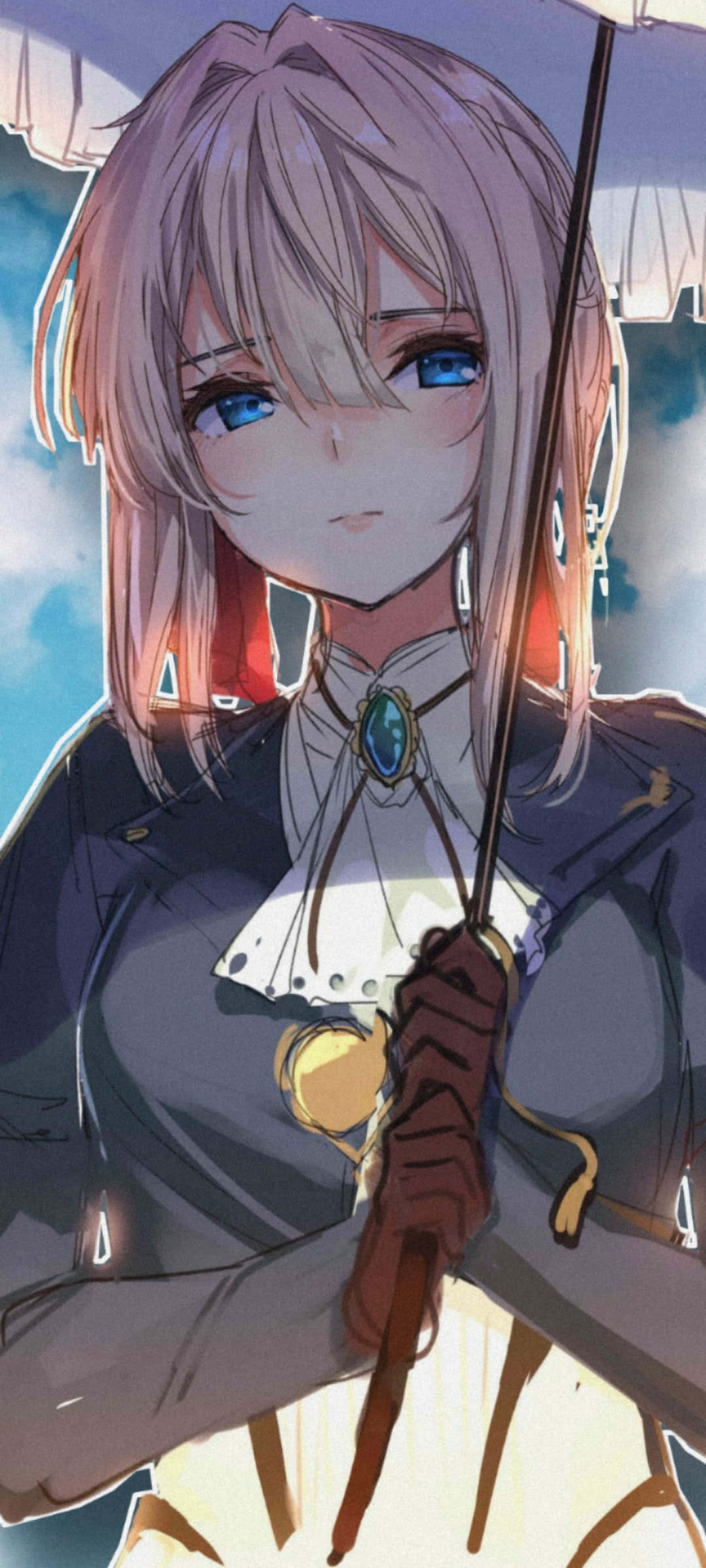 Söpö esteettinen anime Violet Evergarden Taustakuvat