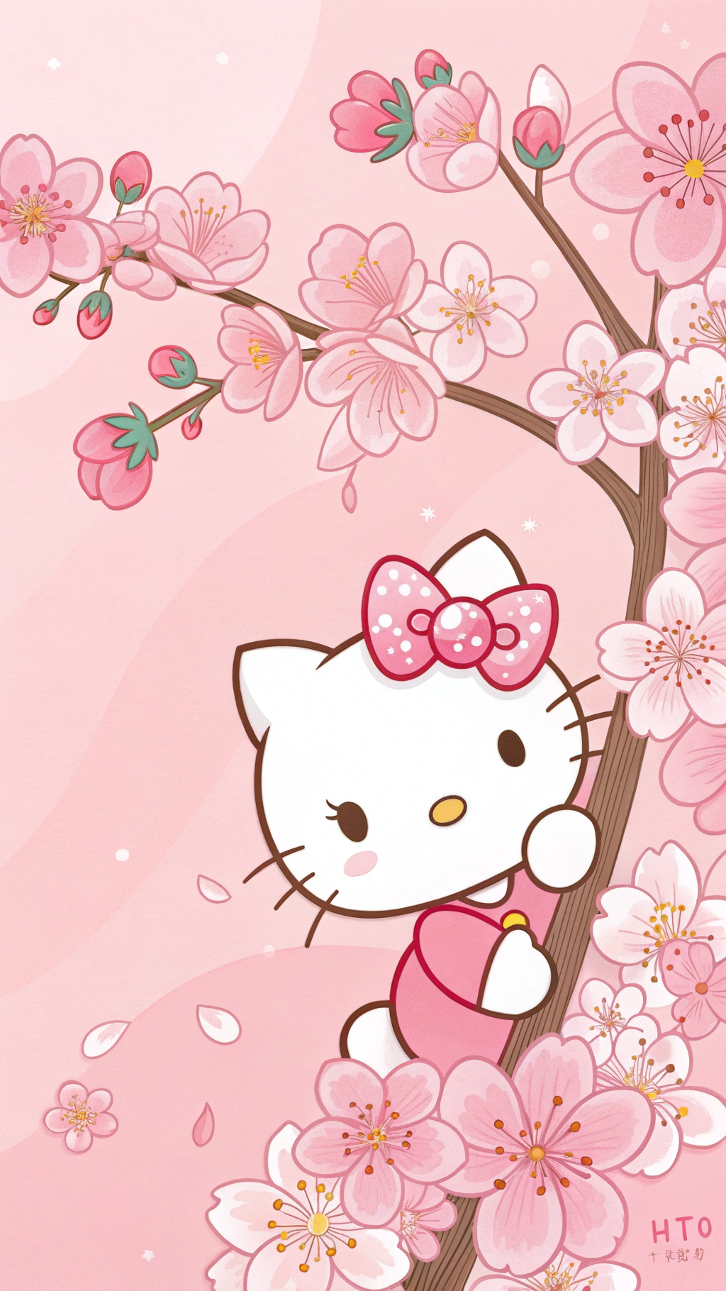 Suloinen Hello Kittyn salainen kukinta Taustakuvat
