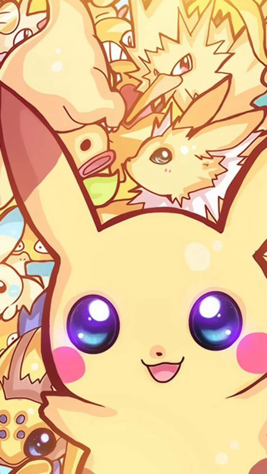 Suloinen hymyilevä Pikachu Taustakuvat