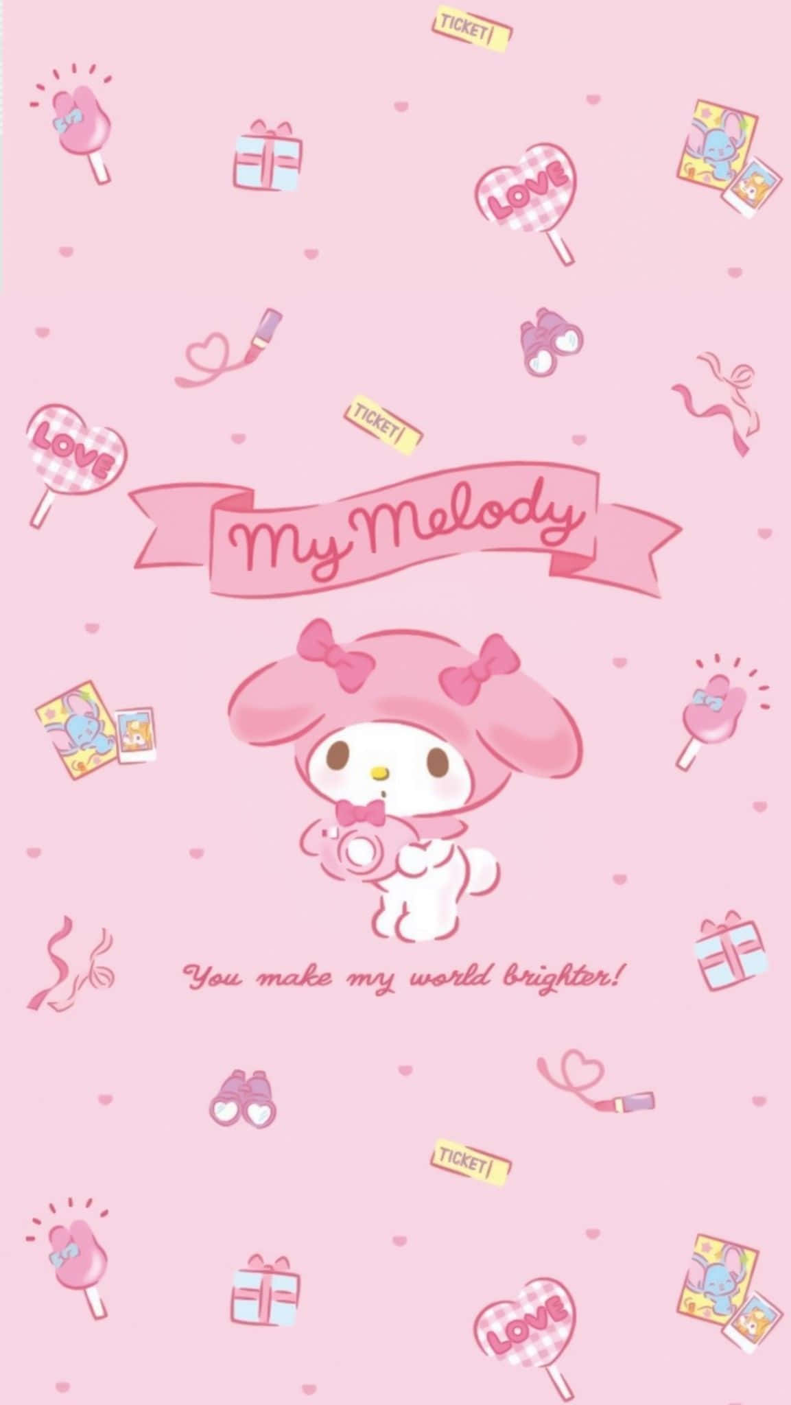 Suloinen My Melody Sanrio-sarjakuvahahmo Taustakuvat