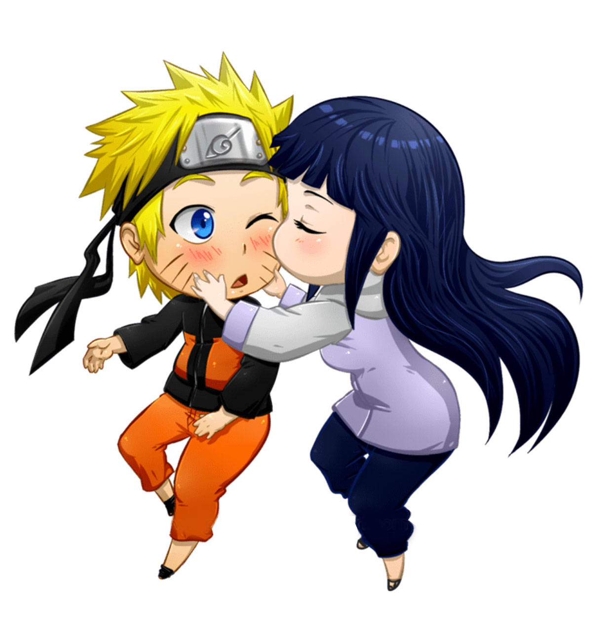 Suloinen Naruto Chibi Suudelma Taustakuvat