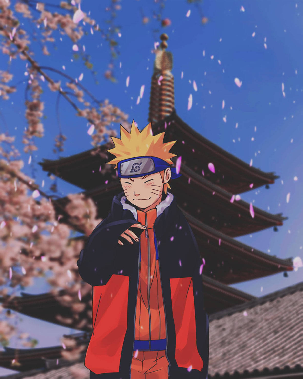 Suloinen Naruto Japanilainen Temppeli Taustakuvat