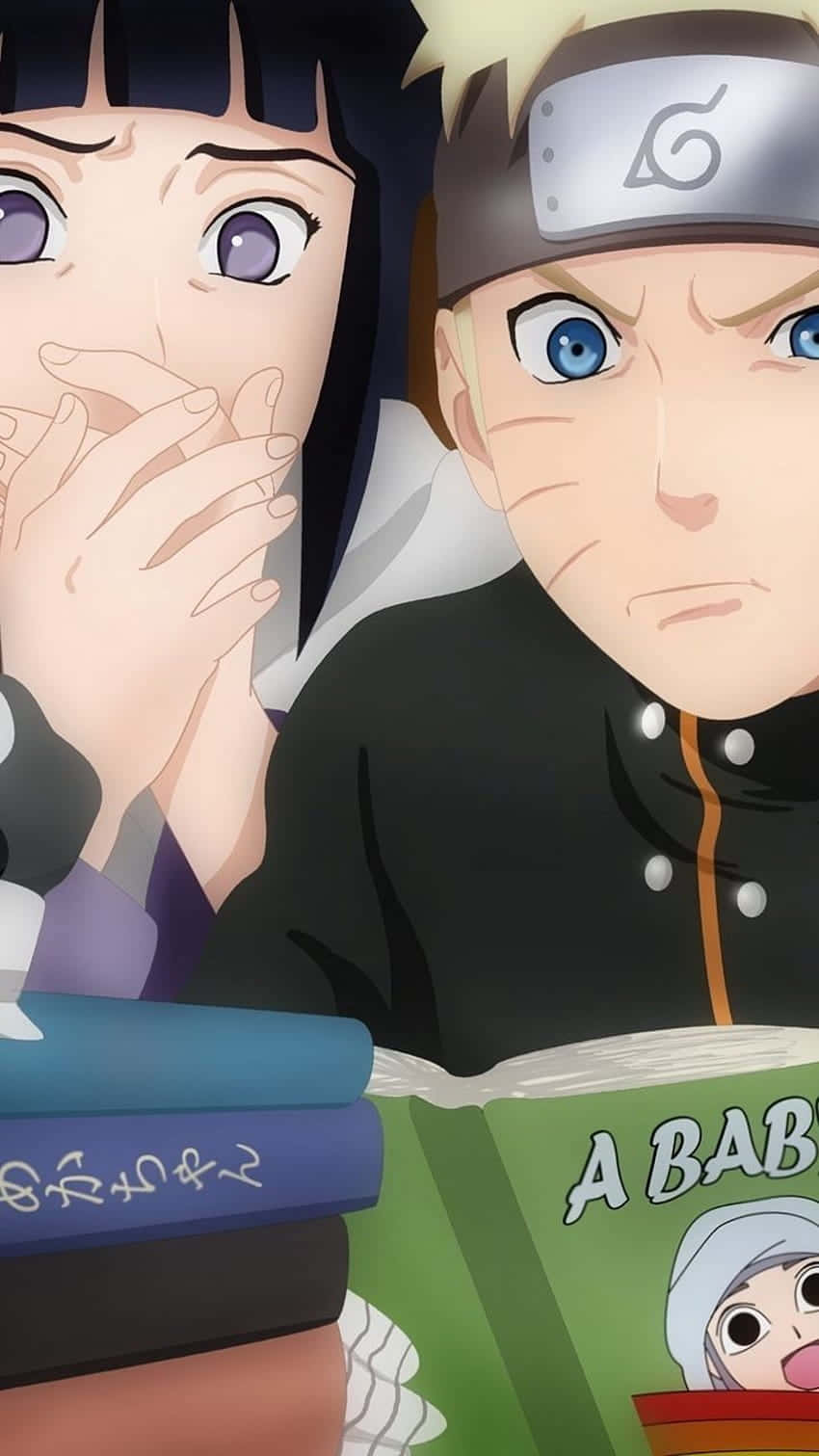 Suloinen Naruto ja Hinata lukemassa kirjaa Taustakuvat