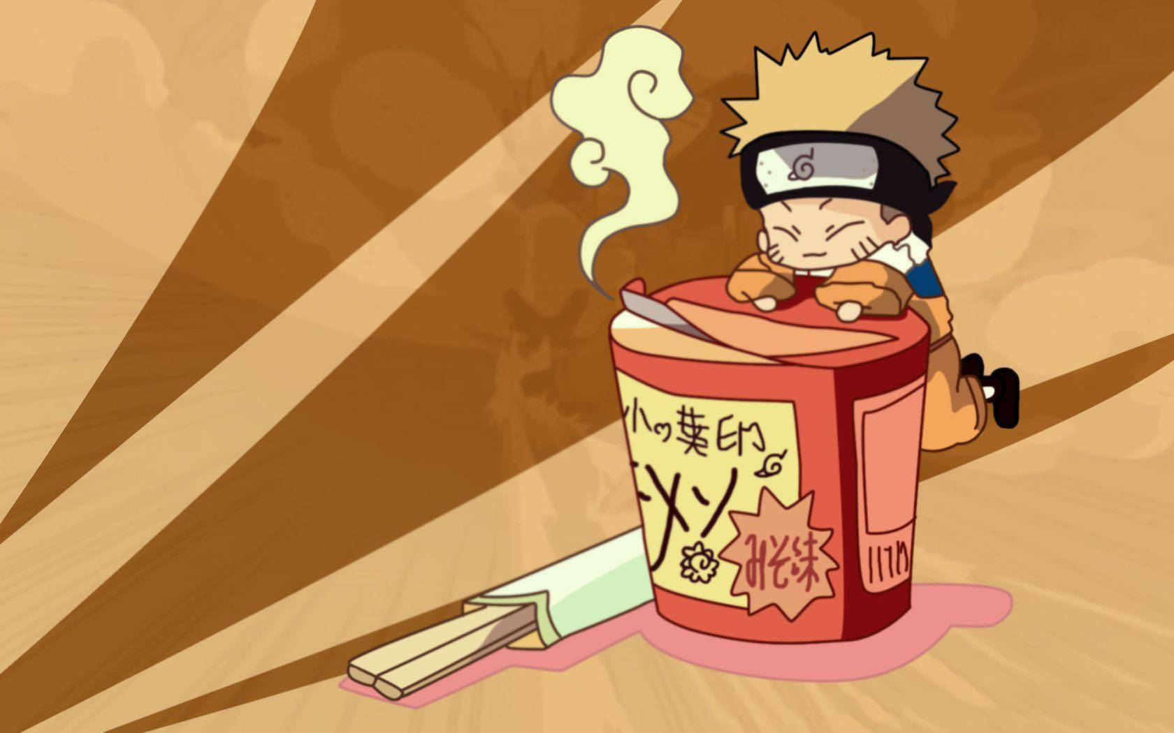 Suloinen Naruto-ramen-kuppi Taustakuvat