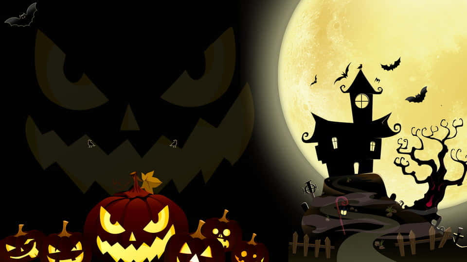 Suloinen pieni noita ja hänen ystävällinen musta kissansa valmistautuvat klassiseen Halloween-yöhön! Taustakuvat