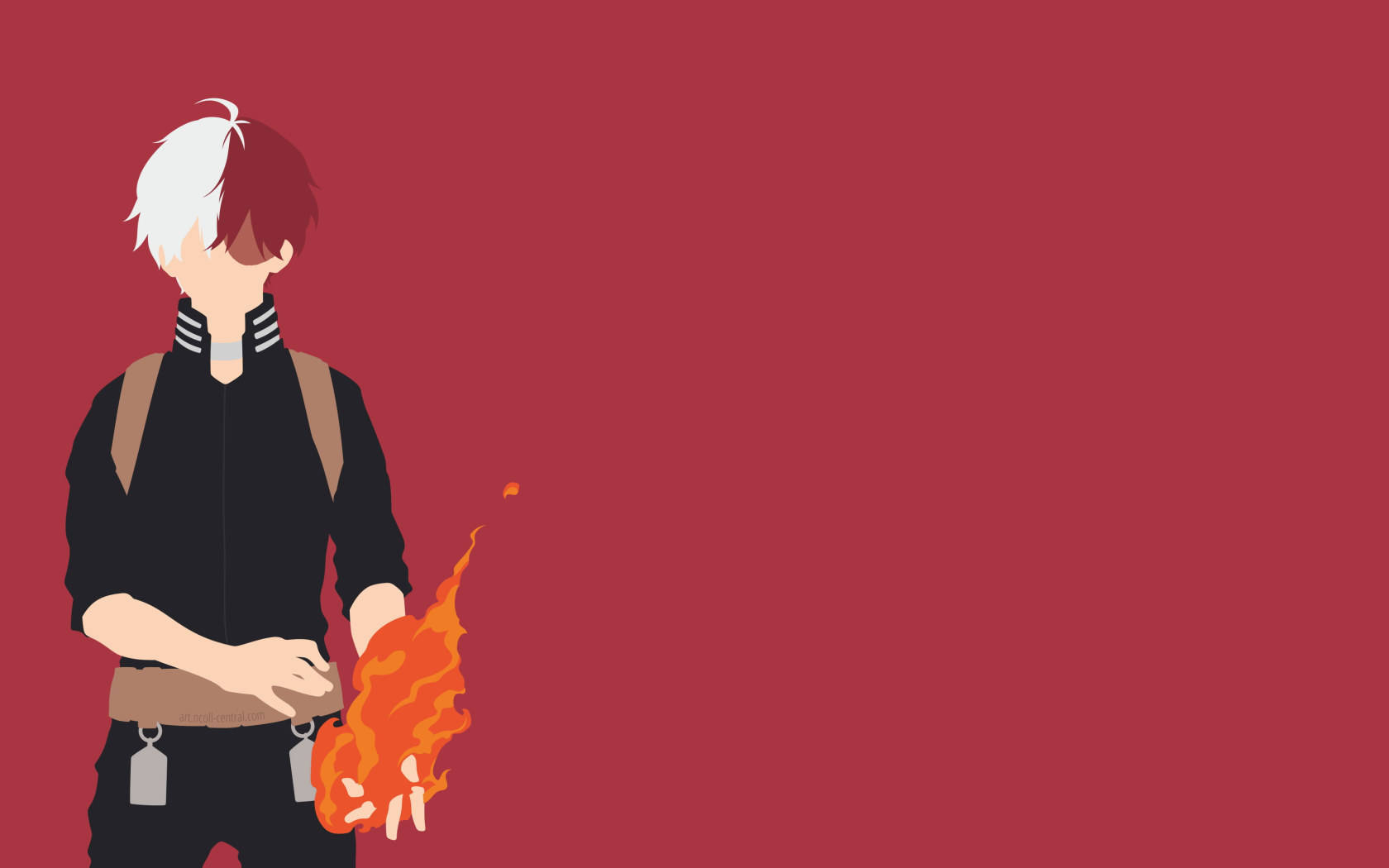 Suloinen Todoroki vaaleanpunaisella Taustakuvat