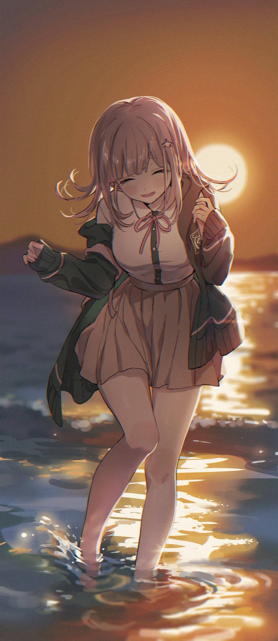Suloinen tyttö Chiaki Nanami Taustakuvat