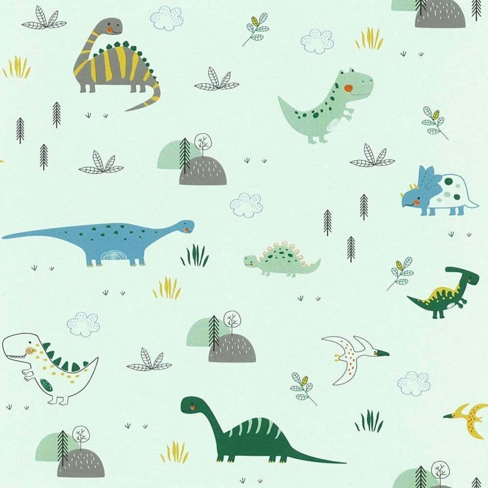 Suloinen värikäs dinosaurus luonnossa Taustakuvat