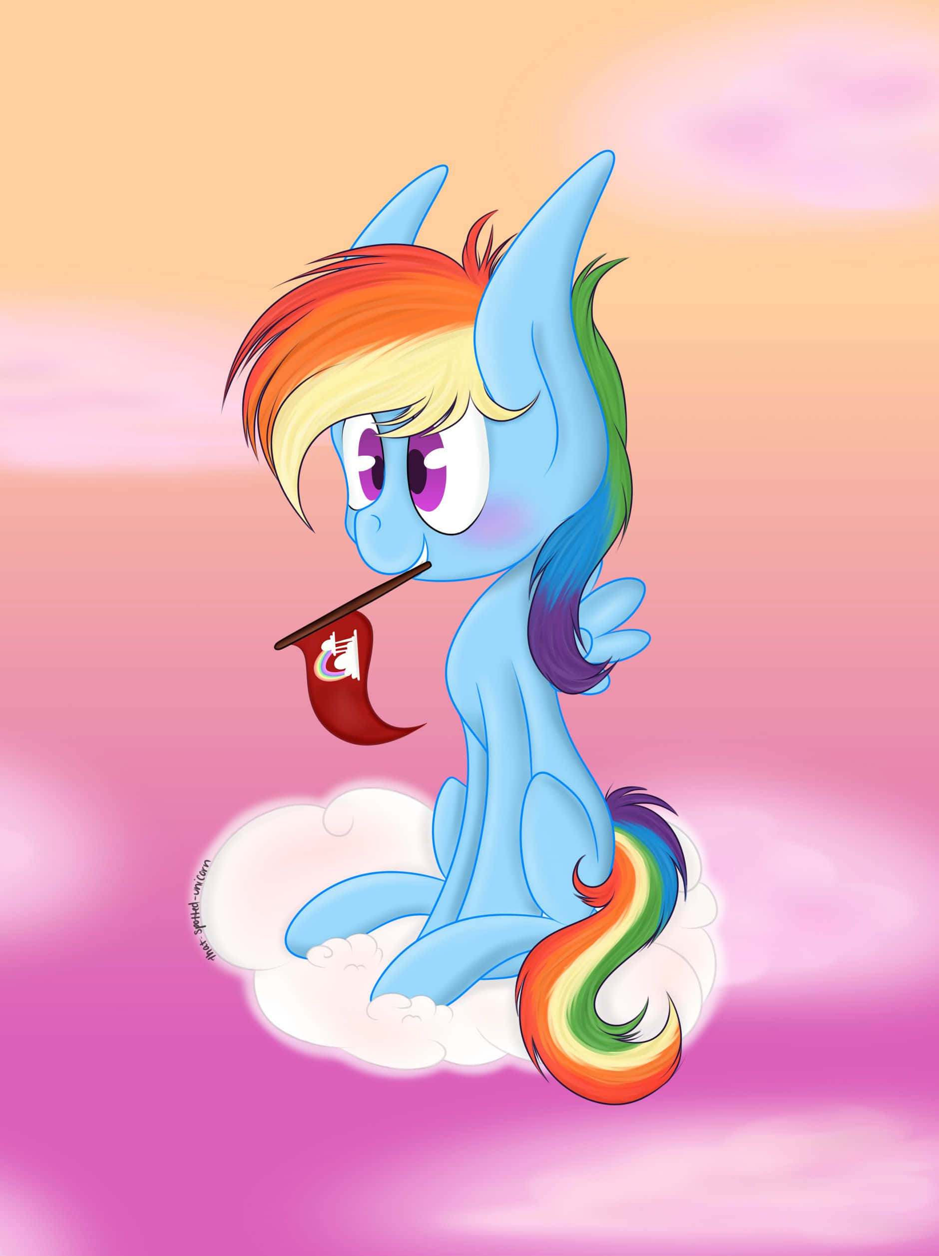 Suloinen yksisarvinen Rainbow Dash My Little Pony -kuva Taustakuvat