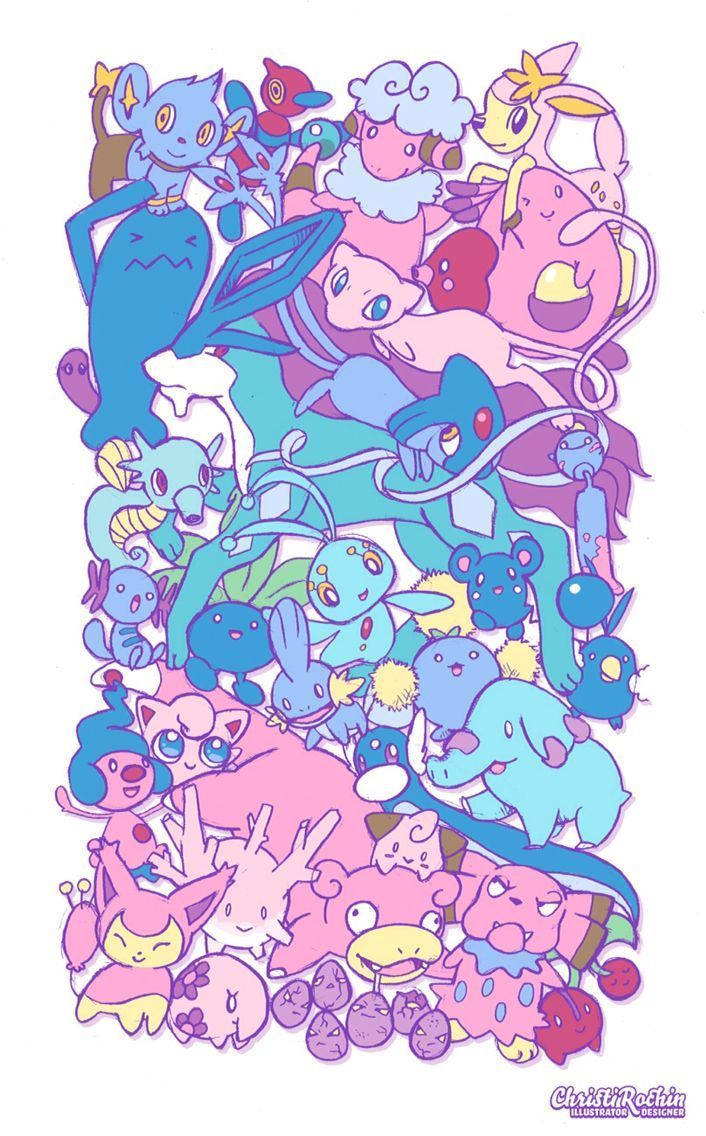 Suloisen Clefairy - Vauva-Pokemon teräväpiirtoisessa taiteessa Taustakuvat