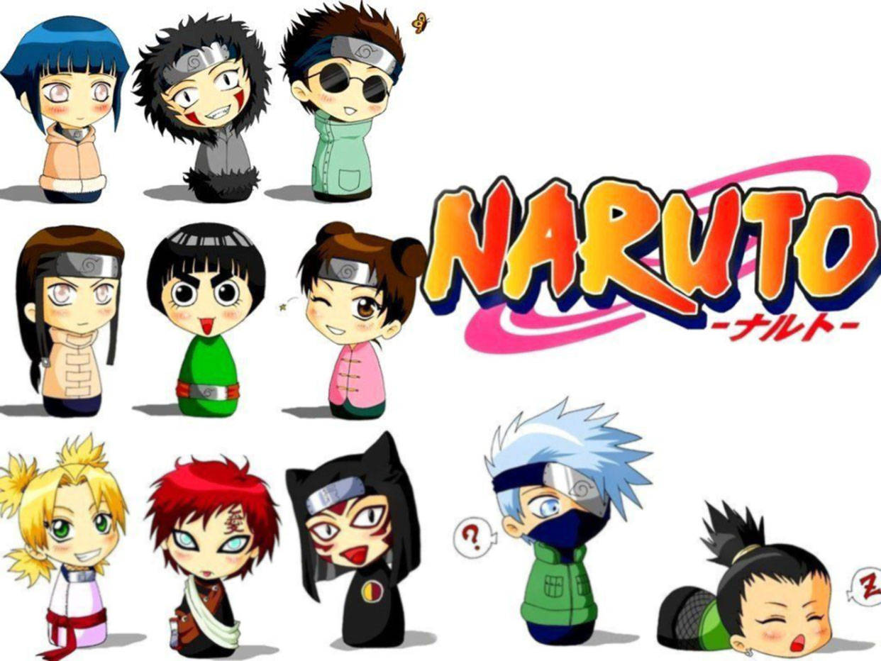 Suloiset Naruto Chibi-hahmot Taustakuvat