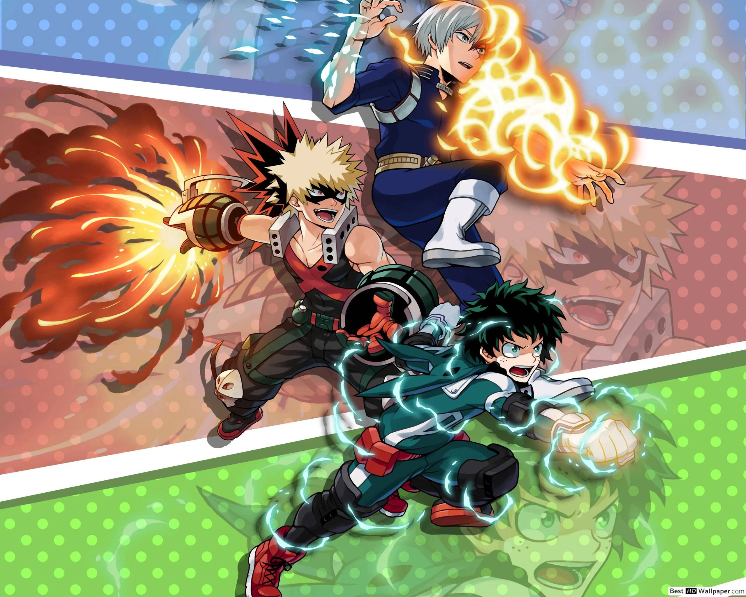 Suloiset Todoroki ja ystävät Taustakuvat
