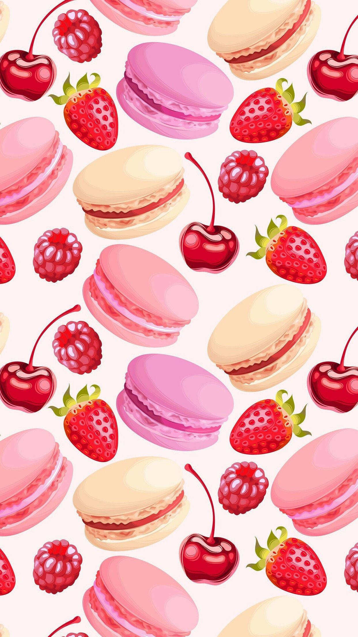 Suloiset tyttömäiset macaronit Taustakuvat