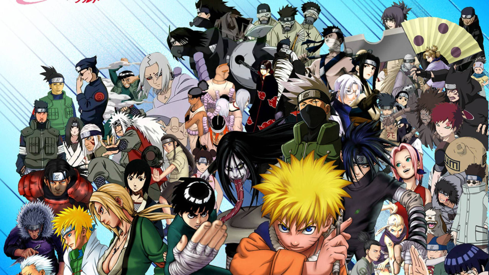 Suositun Naruto-sarjan hahmoja Taustakuvat