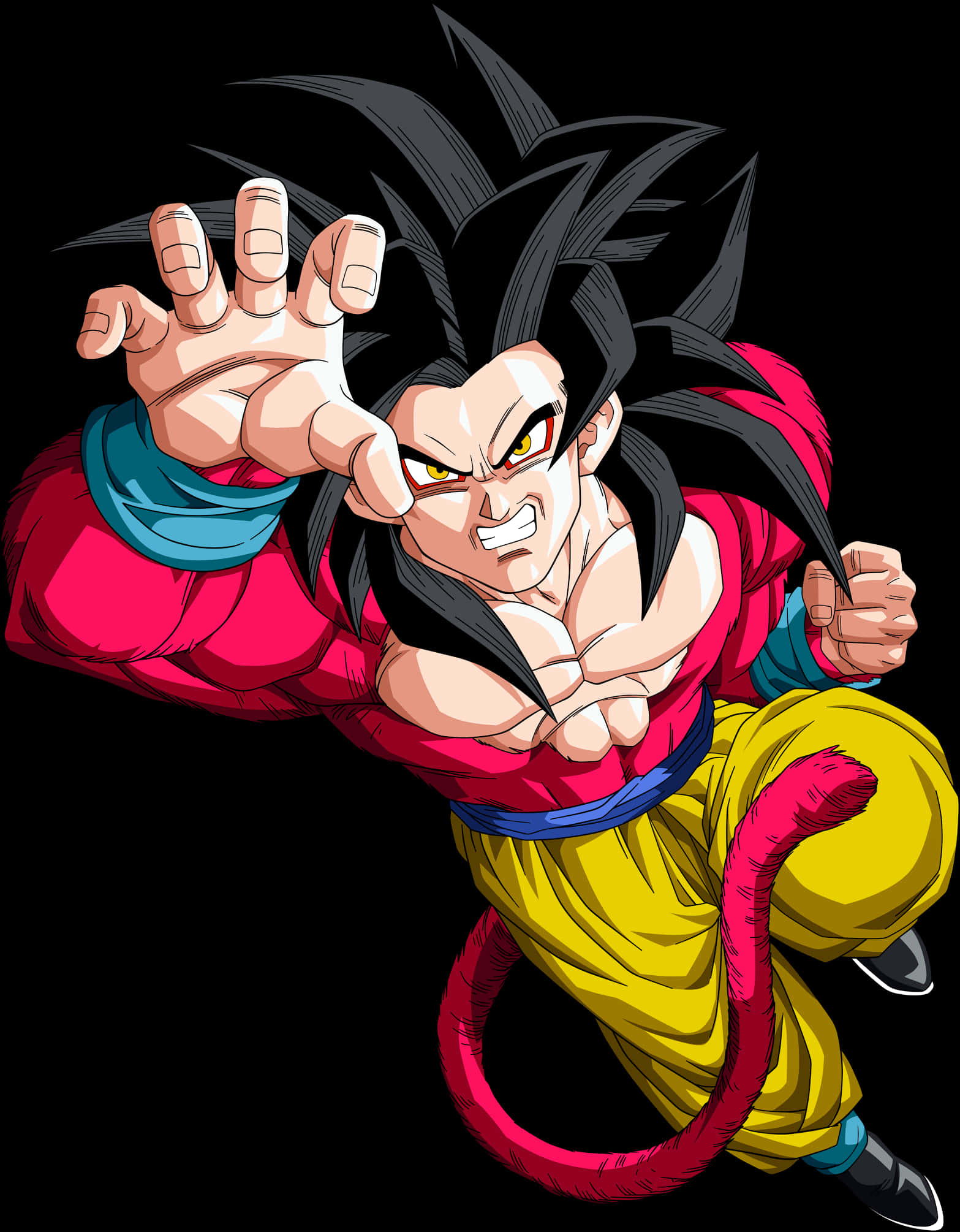 Super Saiyan 4 - Goku toimintaposeeraus Taustakuvat