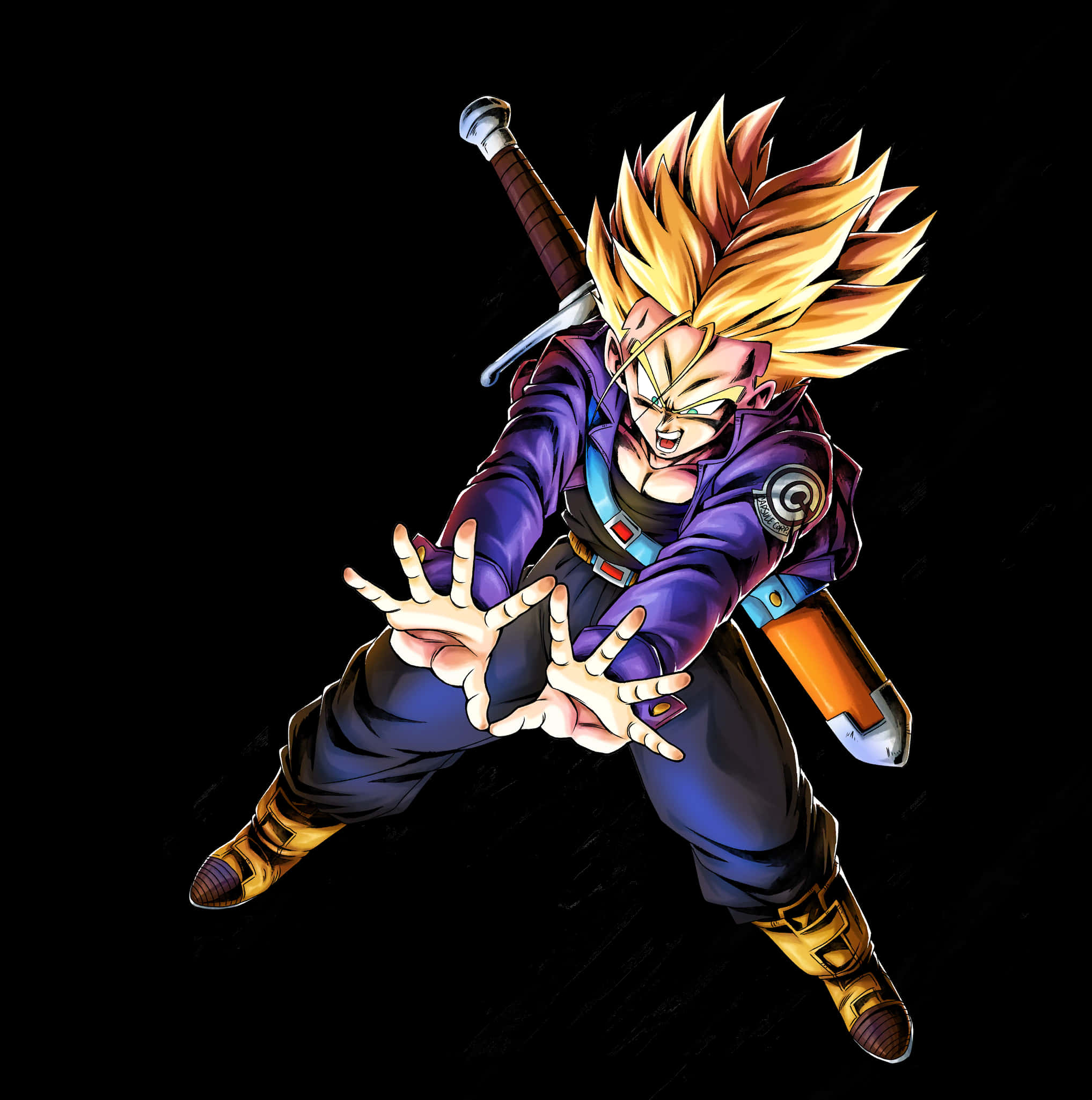 Super Saiyan Trunksin energian valmistelu Taustakuvat