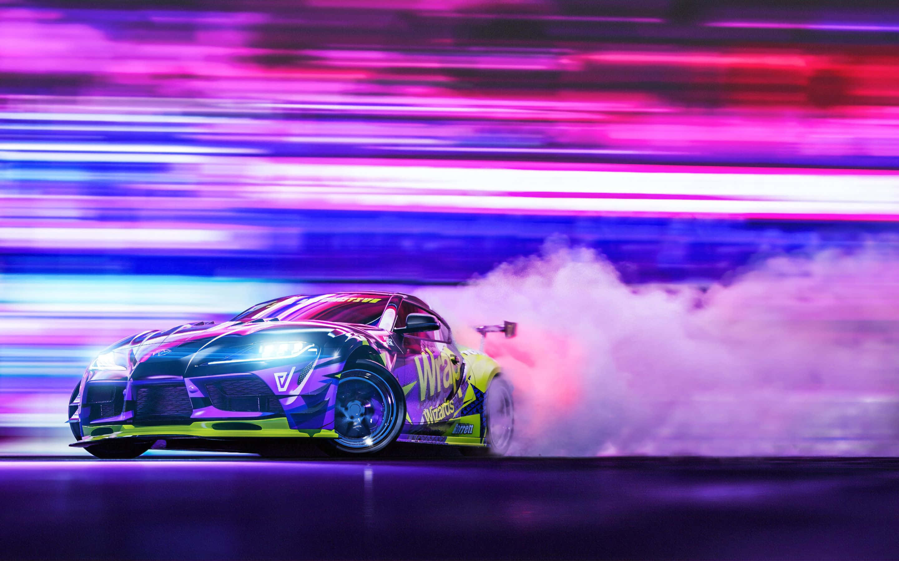 Supra Drift Neonvioletti Sumennus Taustakuvat