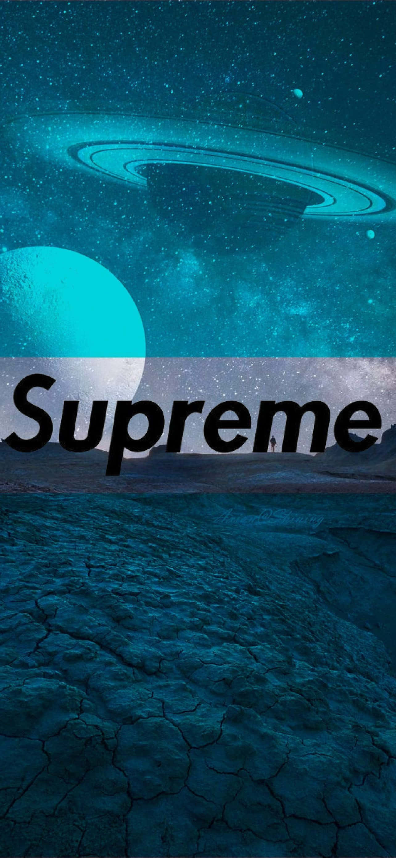 supreme - planeetta sinisellä taivaalla Taustakuvat