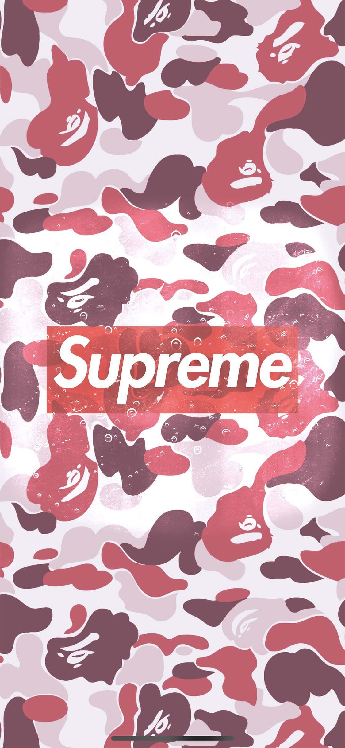 Supreme-suunnittelijan iPhone-kamouflajeerauskuvio Taustakuvat