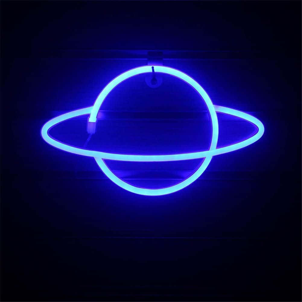 Surrealistinen neon sininen kaupunkimaisema Taustakuvat